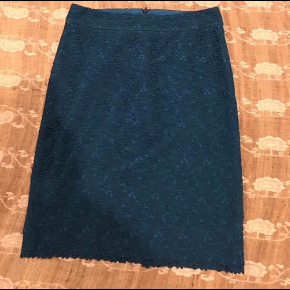 Talbots Lace Pencil Skirt